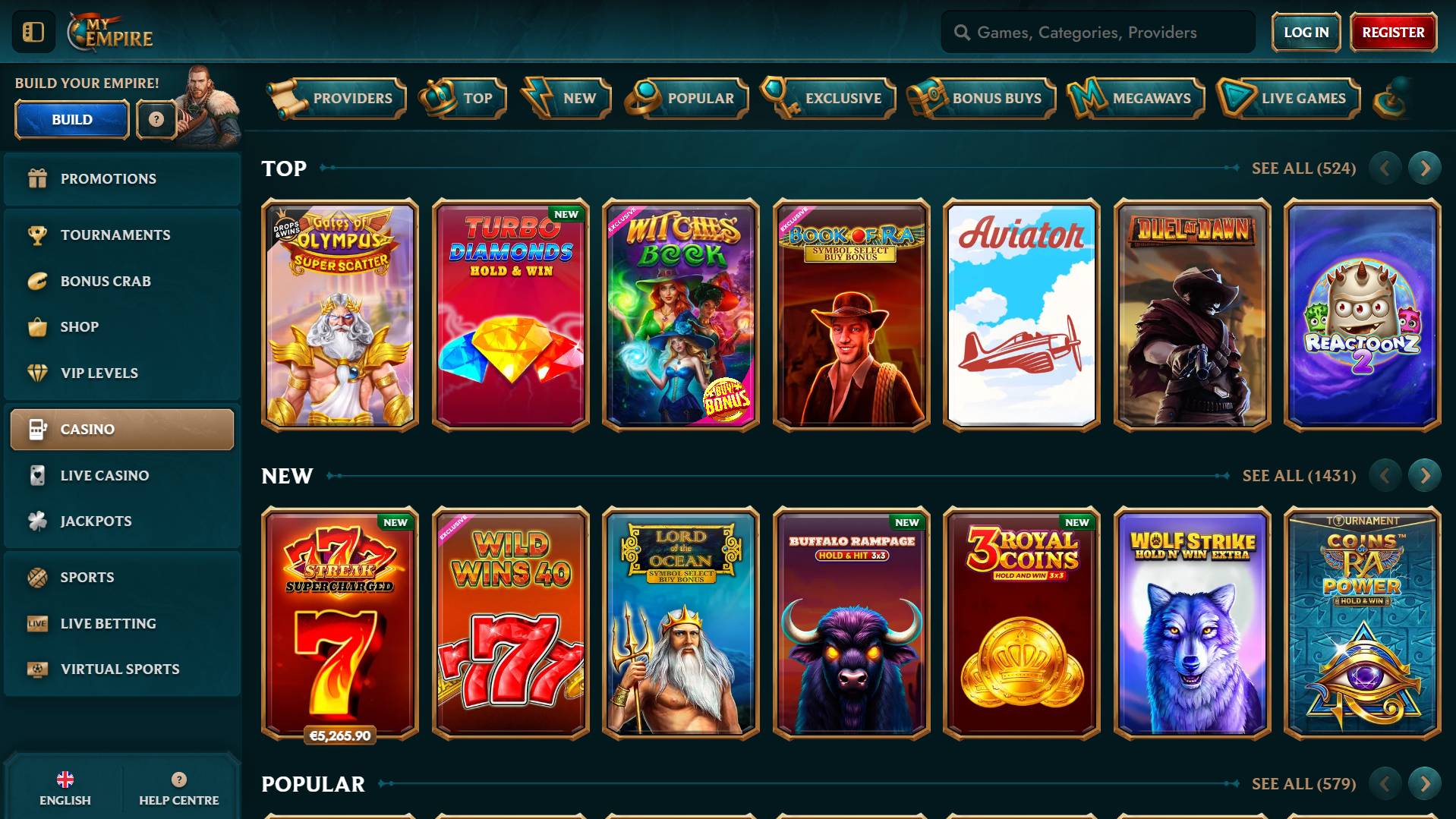 MyEmpire Casino New Slots