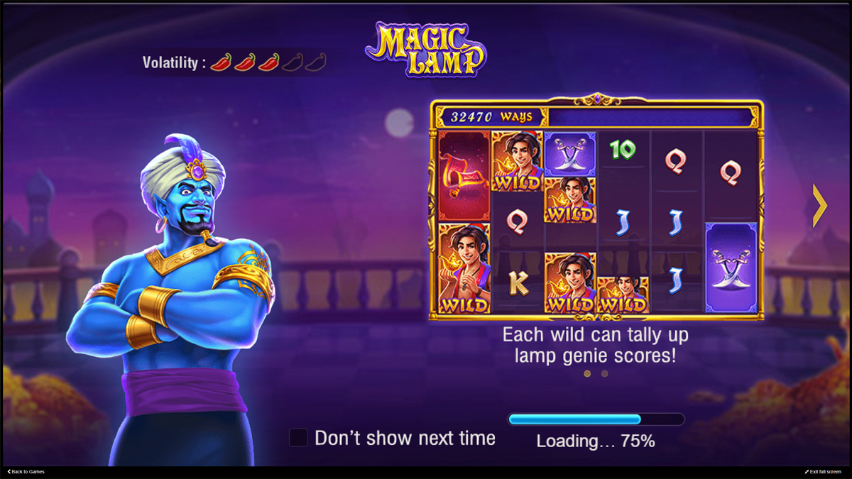 Magic Lamp Homescreen