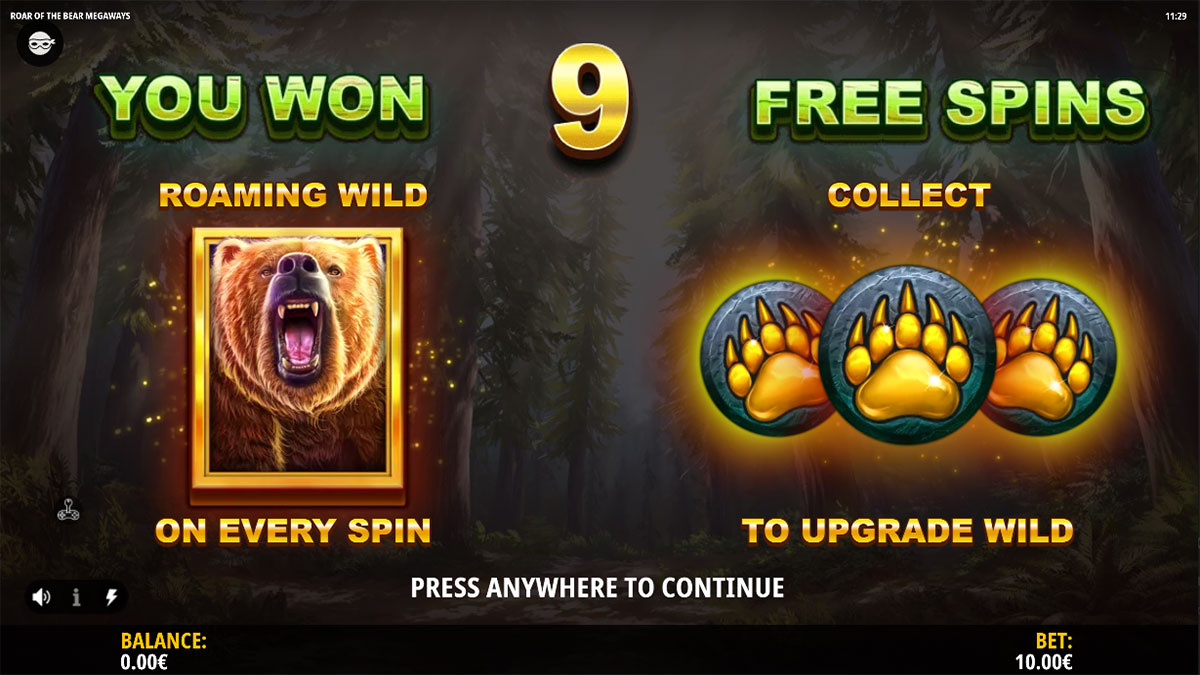 Roar of the Bear Megaways Bonus Win