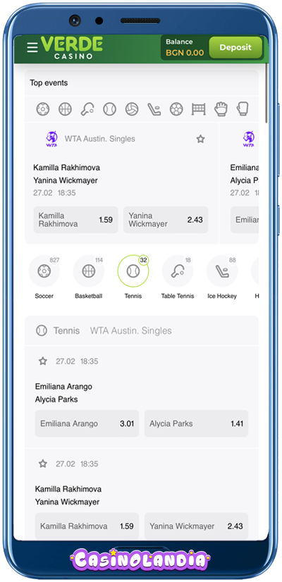Verde Casino Mobile Slots