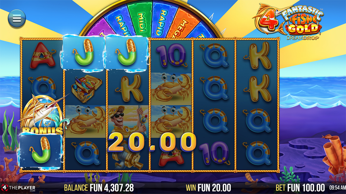 4 Fantastic Fish Gold Dream Drop Win2