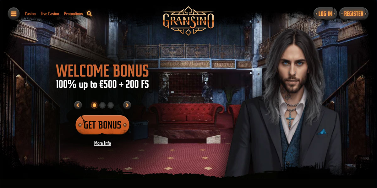 Gransino Casino Homepage
