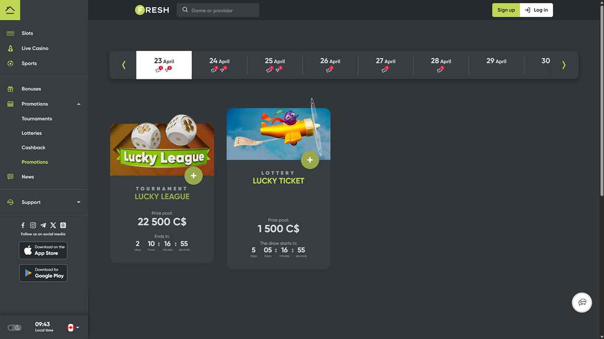 Fresh Casino Promotions