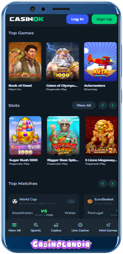 CasinOk Casino Mobile App