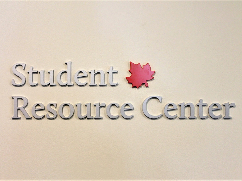 Student Resource Center Sign