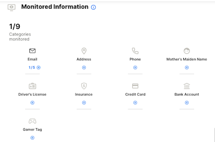 Norton offers dark web monitoring, which checks the dark web for info like your email, address, credit card numbers, and more.