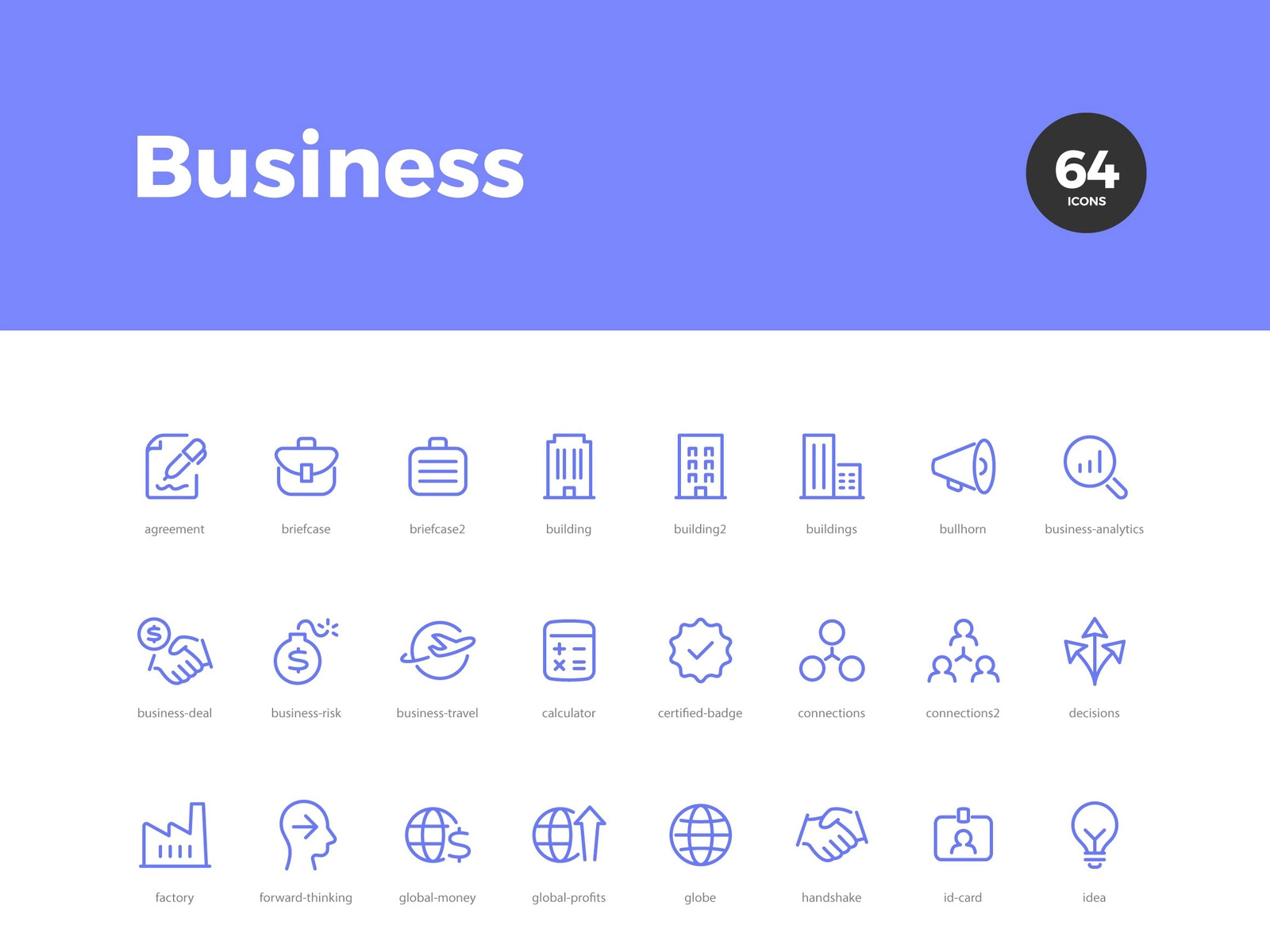 business icon set