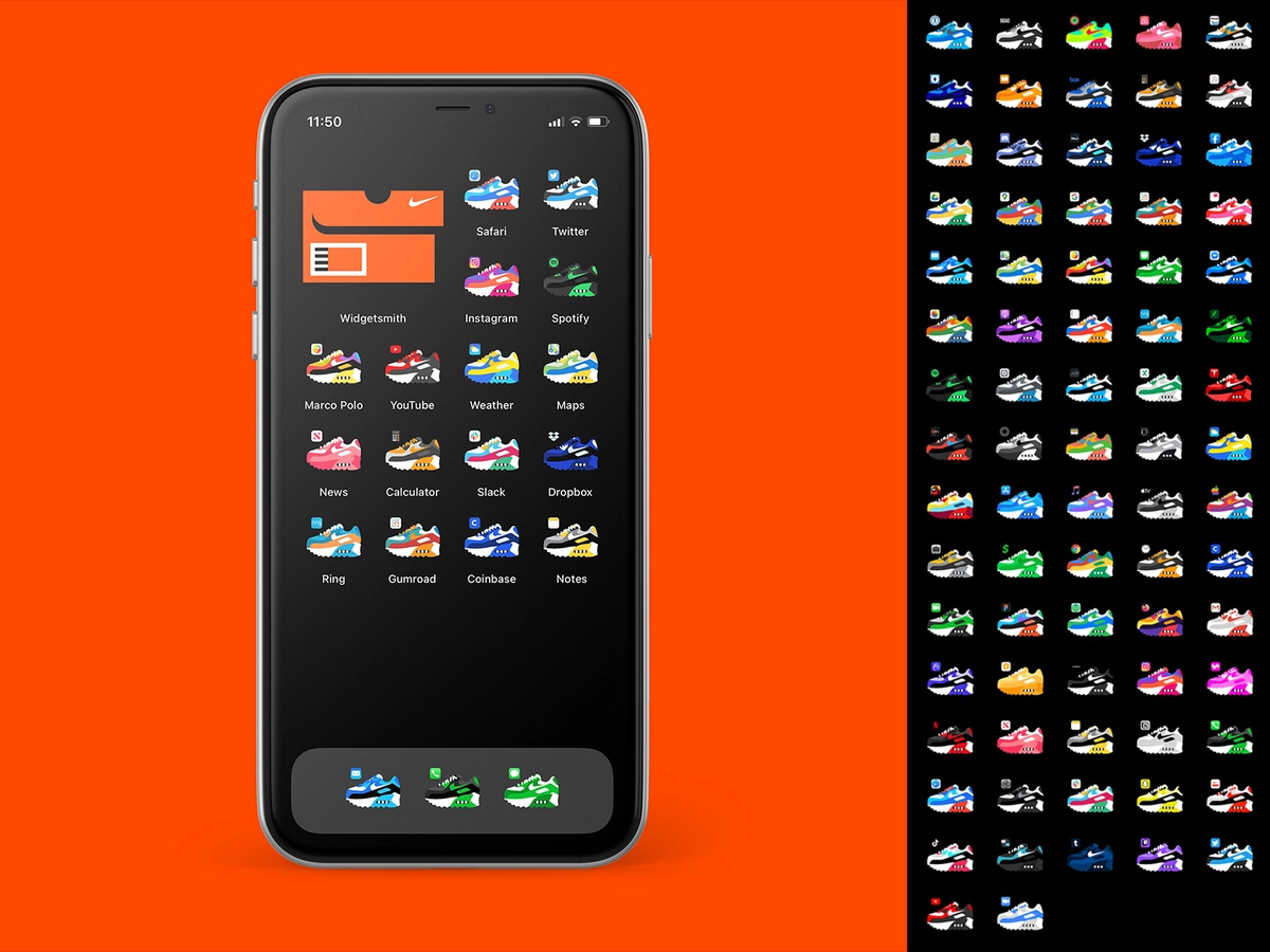 nike iOS icons home screen