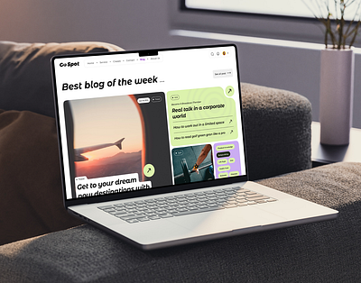 Go Spot - blog page app blog page blog website branding design ecommerce graphic design landing page layout logo morden design product design ui uiux web design website