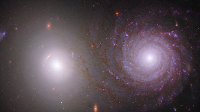 Video of Galaxy Pair VV 191 (Webb and Hubble Composite Image)