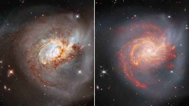 Hubble and Webb's Views of NGC 3256