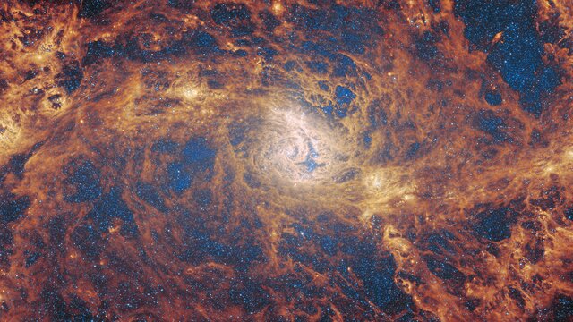 Pan of M83 (MIRI image)