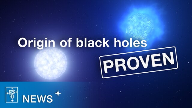 Supernovae give rise to black holes or neutron stars (ESOcast 269 Light)