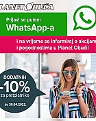 Planet obuća webshop akcija Dodatnih 10% popusta za pretplatnike