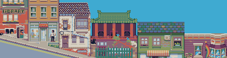 Pixel Street Palette Example by Hapiel