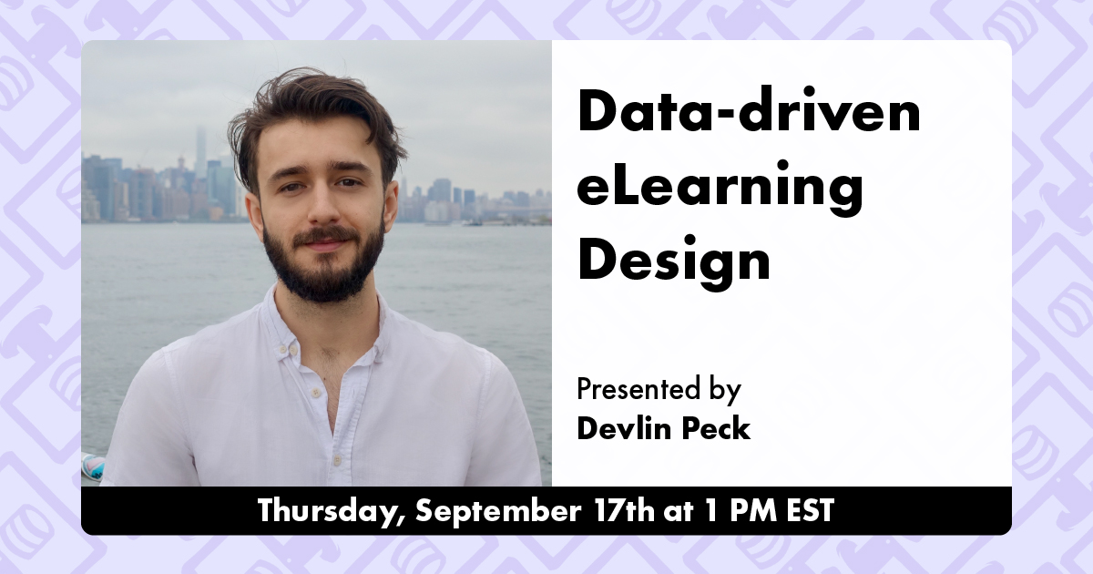 Data-driven eLearning design with xAPI live stream cover photo