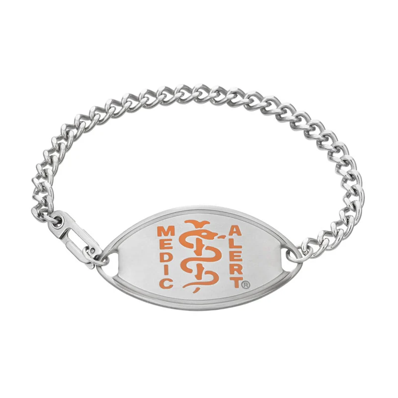 Small Resin Coated Logo Bracelet