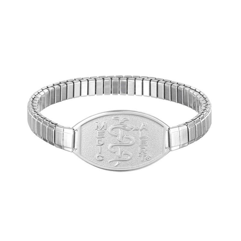 Small Stainless Steel Stretch Band with Logo