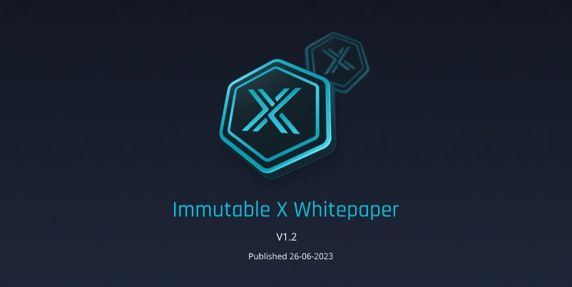 The $IMX icon with the words "Immutable X Whitepaper"