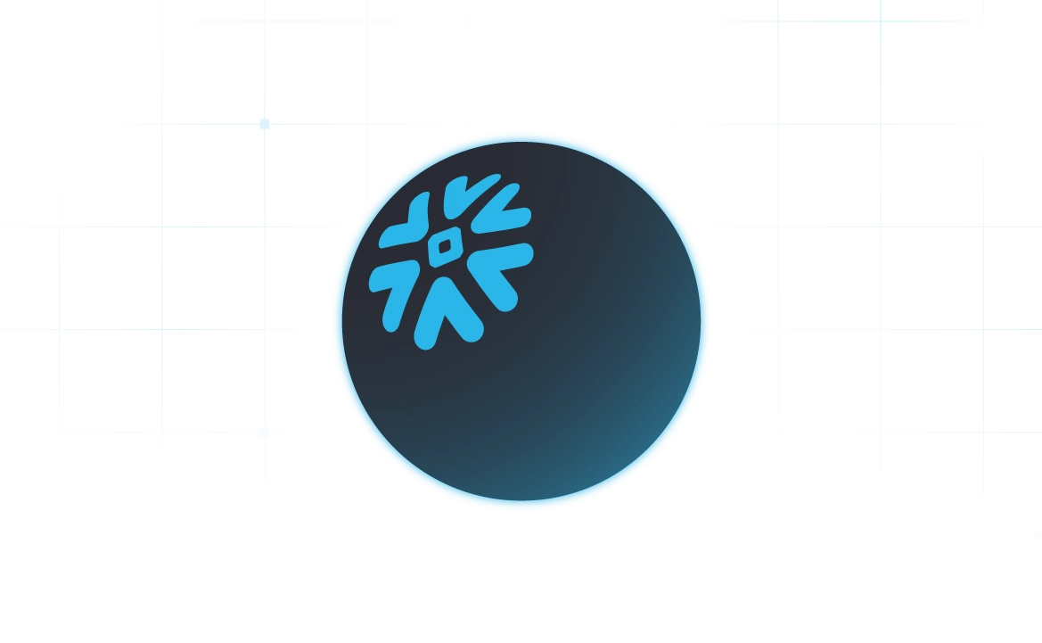 Active graphic showing Snowflake data warehouse sphere with interconnected cloud elements, representing LocalStack’s Snowflake integration for data workflow testing.