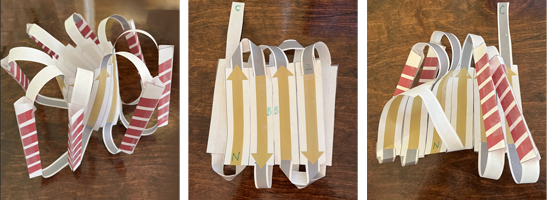 Examples of paper models of common protein domains