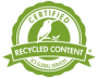 Recycled content logo