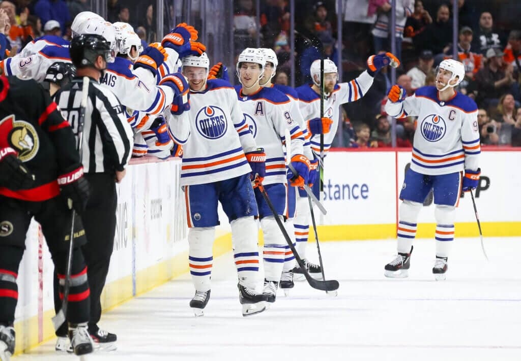 Oilers' Zach Hyman scores his 50th goal of season in loss to Senators