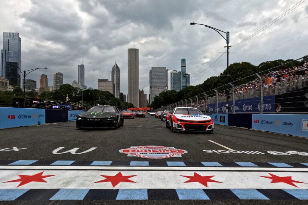 Rain dampens NASCAR's Chicago Street Race again, but forecast isn't so dreary