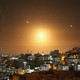 Iranian missiles light up the night sky over Hebron in the West Bank.