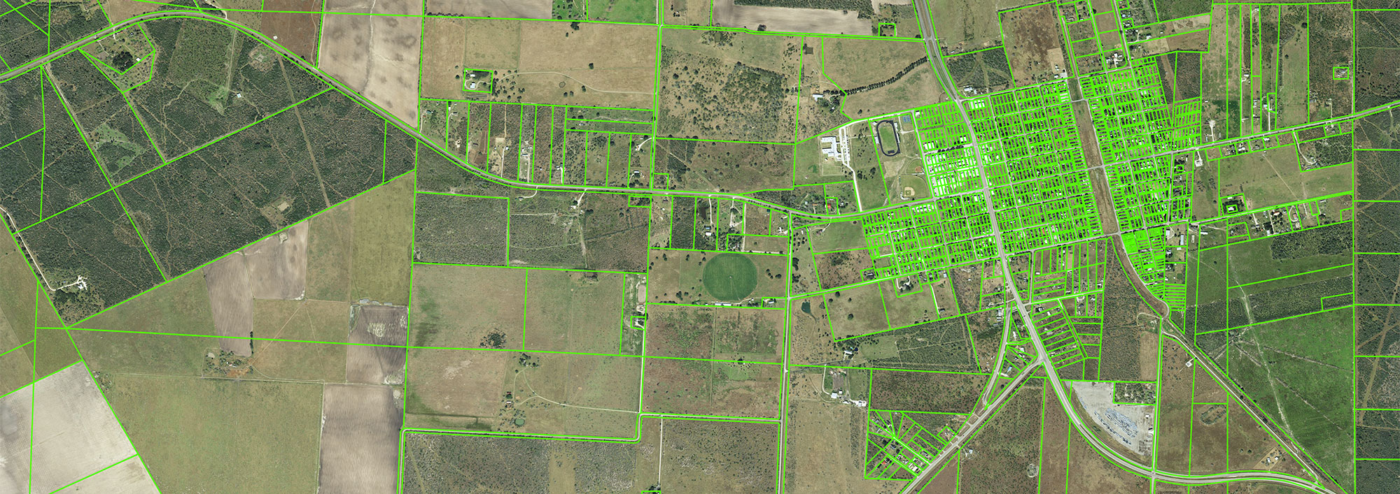Lidar DEM with contour lines imposed on top