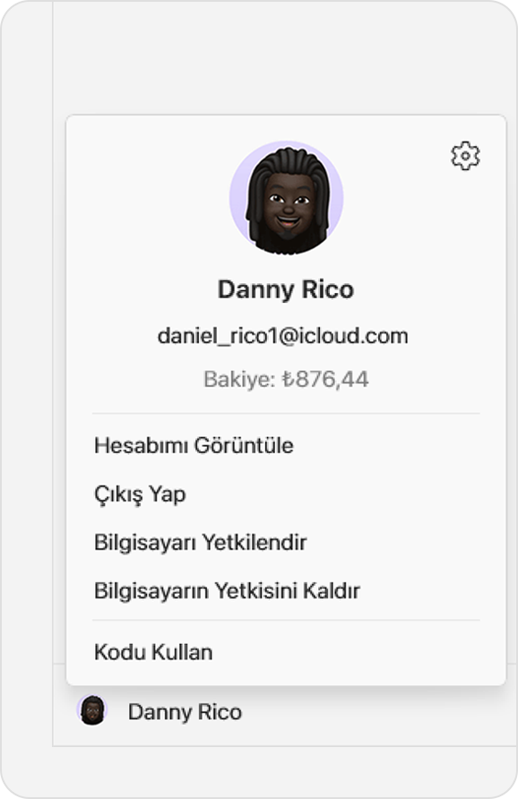Apple Music uygulamasını gösteren bir Windows ekranı. Ödeme yönteminizi yönetmek için kenar çubuğunun alt kısmında adınızı, ardından Hesabımı Görüntüle'yi tıklayın.