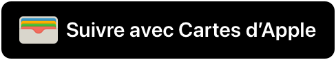 Un exemple du bouton « Suivre avec Cartes d’Apple »