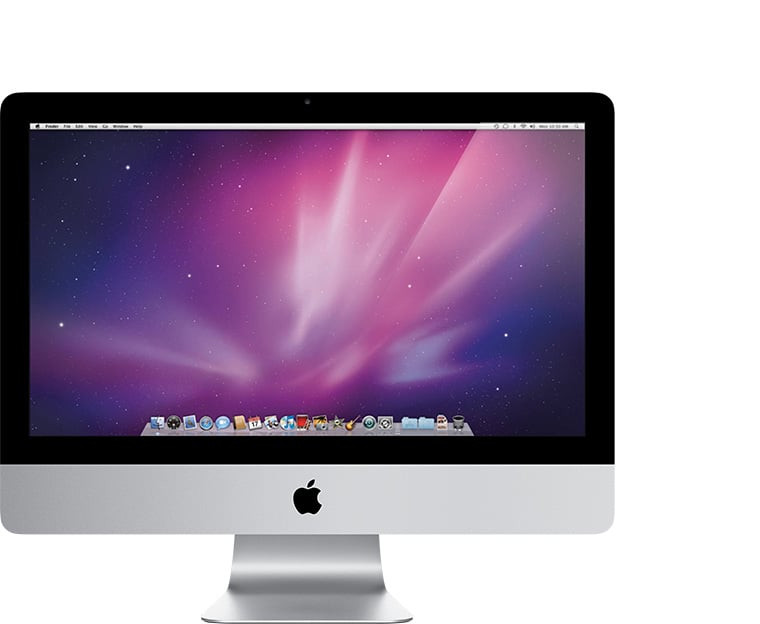 الجزء الأمامي لجهاز iMac‏ (21.5 بوصة، منتصف عام 2010)