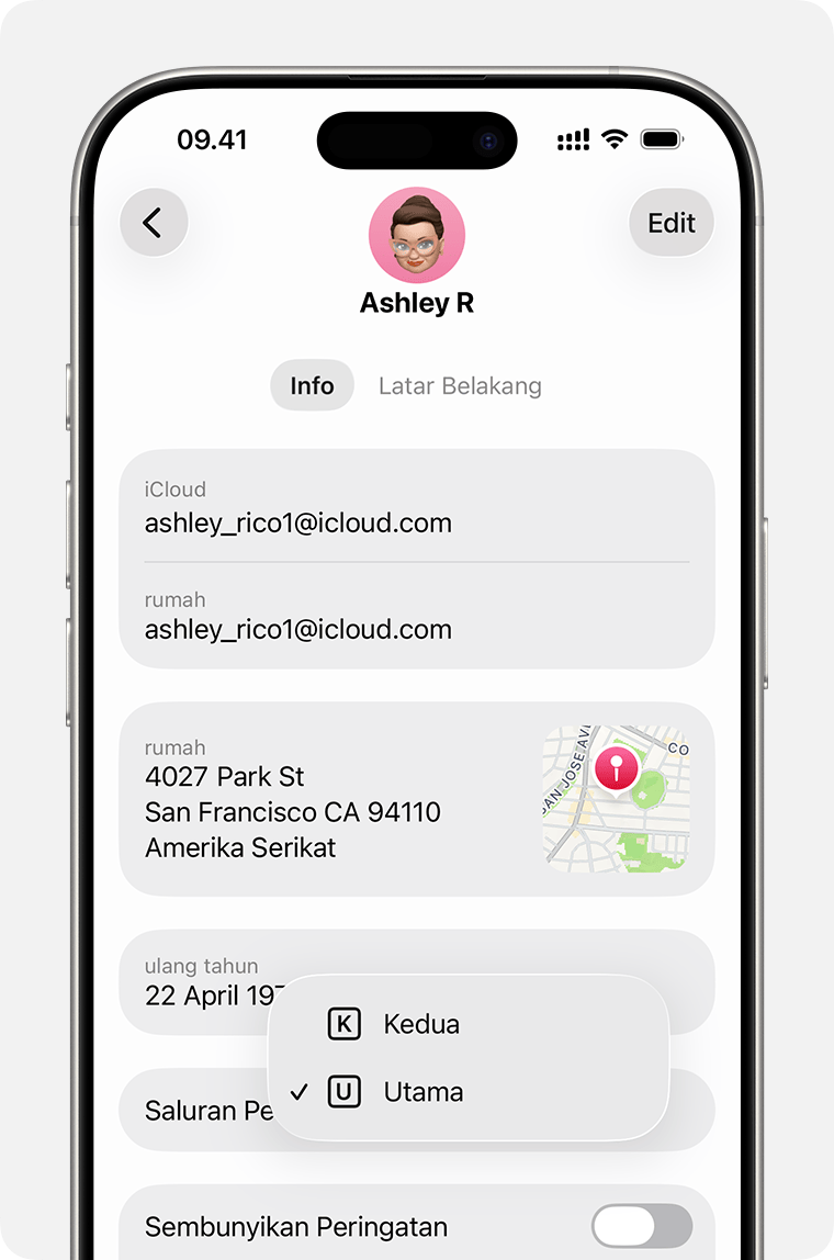 Ponsel dual eSIM beralih nomor telepon selama percakapan