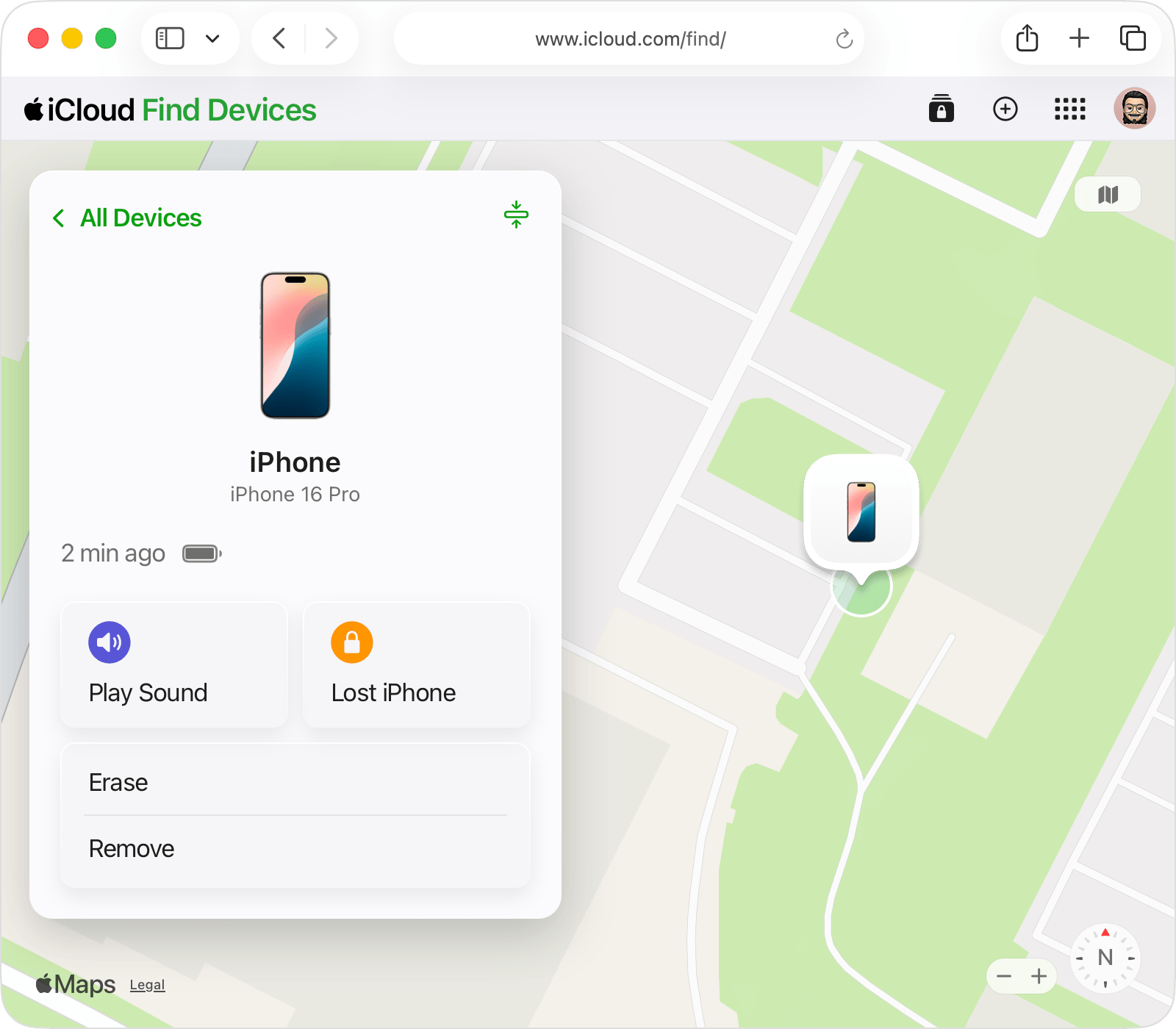 On iCloud.com/find, select your device and use the "Lost iPhone" or "Lost iPad" button to mark it as lost.