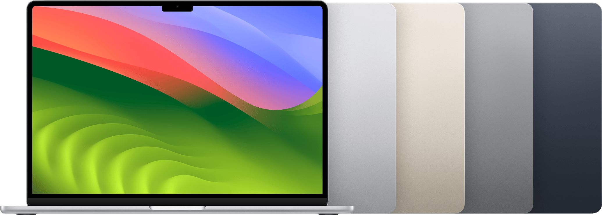 Face avant du MacBook Air (15 pouces, M3, 2024).