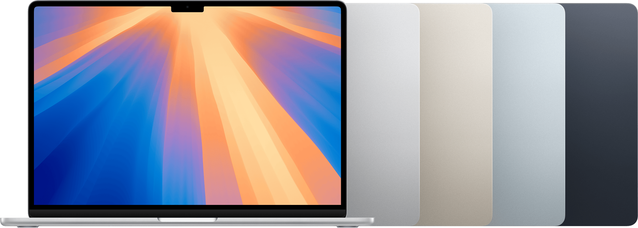 Face avant du MacBook Air (15 pouces, M4, 2025).