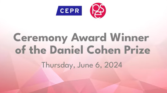 PSE-CEPR Policy Forum - Ceremony Award Winner of The Daniel Cohen Prize