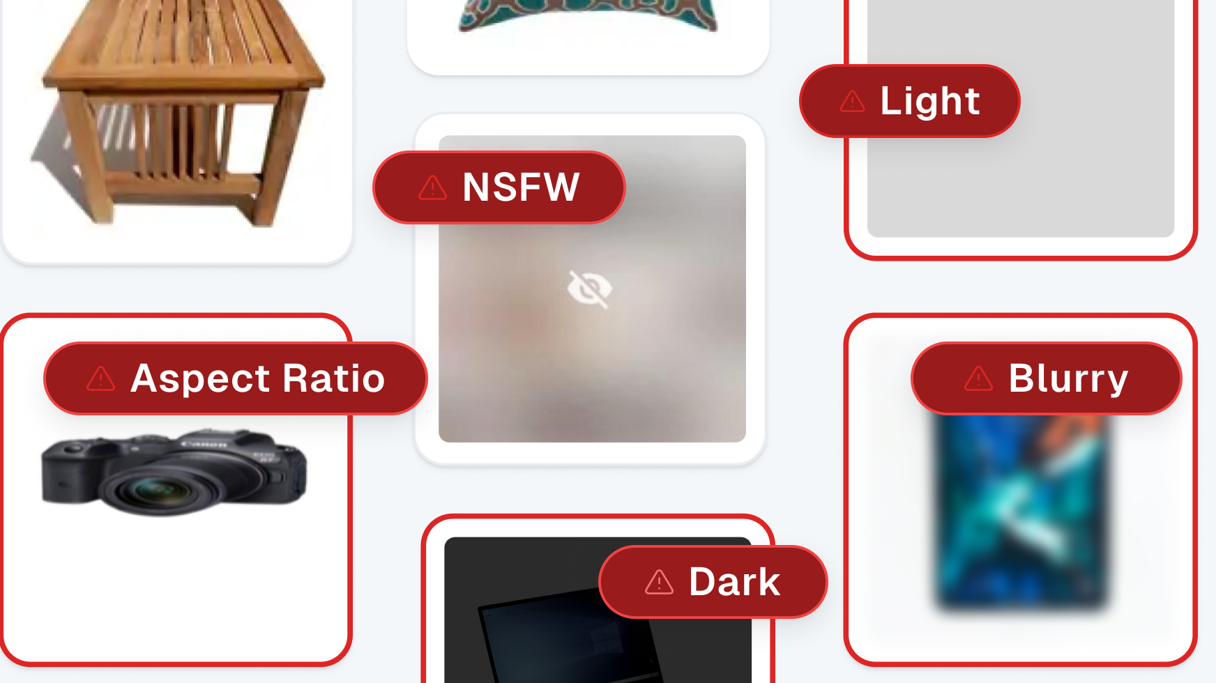How to Filter Unsafe and Low-Quality Images from any Dataset: A Product Catalog Case Study
