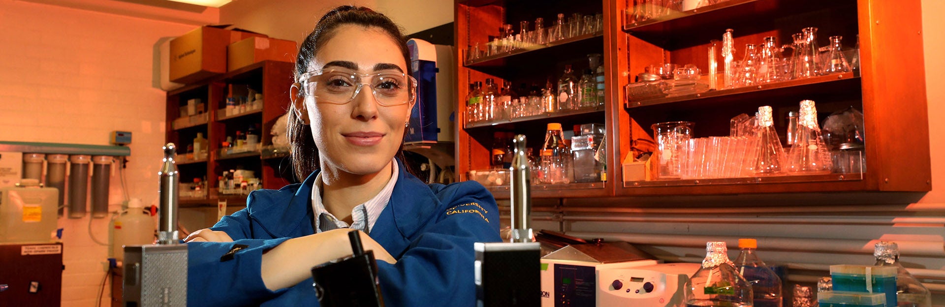 Graduate Student Careen Khachatoorian in the Talbot Lab