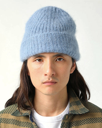 Mohair Beanie - Blue