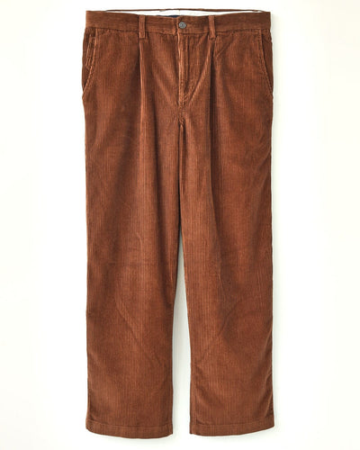 Cord Pleated Trouser - Brown-Trousers-Corridor-Corridor