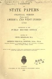 Cover of: Colonial Records.  Calendar of State Papers, Colonial