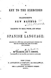 Cover of: A Key to the Exercises in Ollendorff's New Method of Learning to Read, Write ...