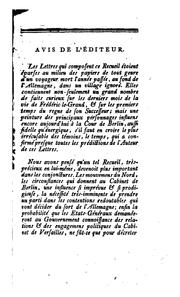 Cover of: Histoire secrete de la cour de Berlin: ou Correspondance d'un voyageur françois, depuis le mois de juillet 1786 jusqu'au 19 janvier 1787. Ouvrage posthume ...