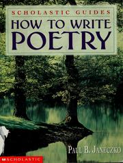 Cover of: How to write poetry