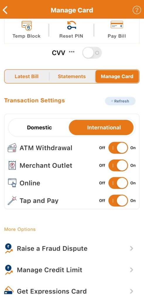 Enable ICICI Bank Credit Card Transaction Online