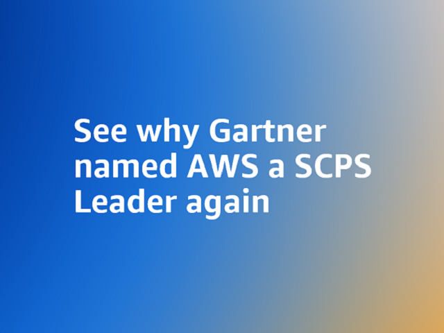 Scopri perch&eacute; Gartner ha nuovamente nominato AWS leader SCPS