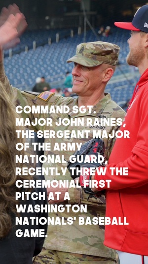 National Guard night at Nationals Stadium