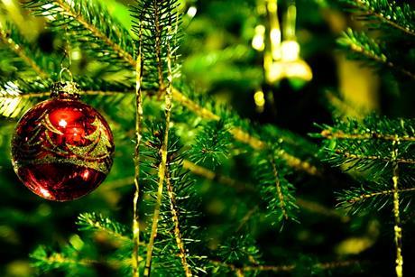 Christmas tree with bauble